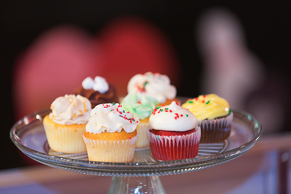 Gourmet Cupcake Shoppe in Bay City Michigan at Christmas time