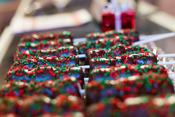 Gourmet Cupcake Shoppe in Bay City Michigan at Christmas time