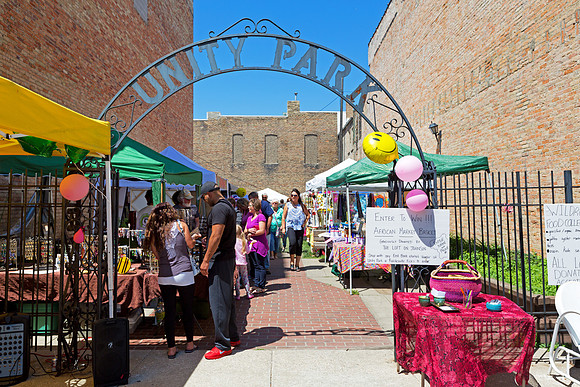 East Bank Market at Unity Park in Bay City Michigan
