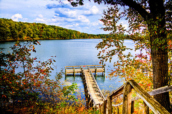 Fishing Dock on Jewett Lake