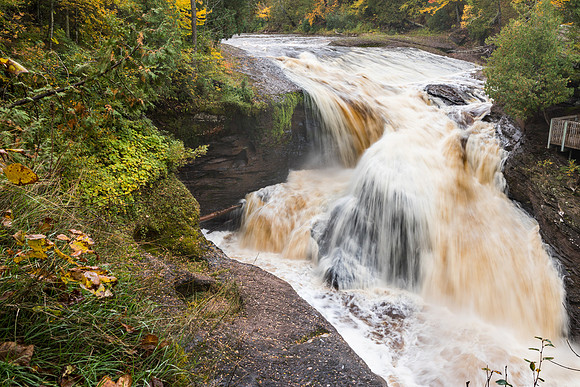 Rainbow Falls in Autumn - Black River