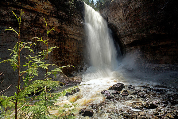 Miners Falls in Spring - Pictured Rocks, Michigan