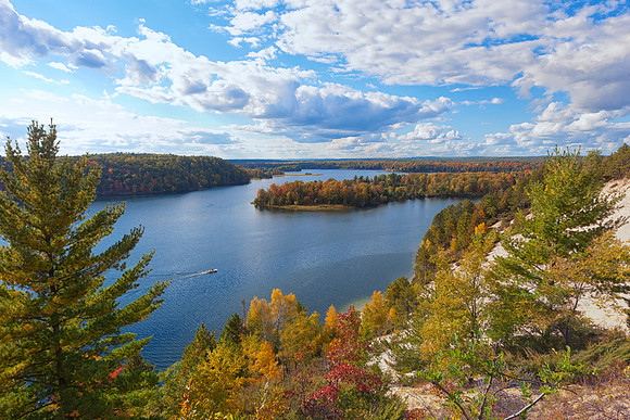 Ausable River Overlook in Autumn