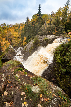 Gabbro Falls in Autumn - Vertical