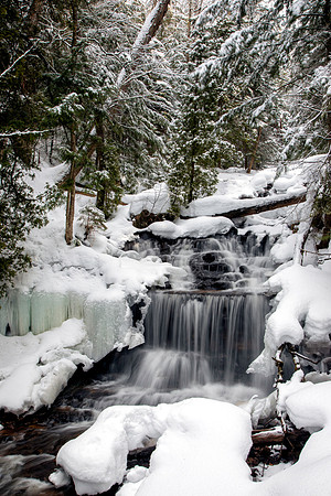 Wagner Falls in Winter